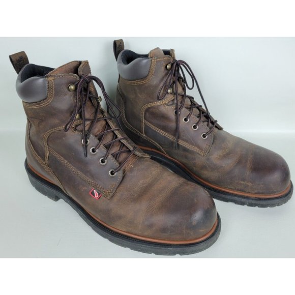 Red Wing Shoes Shoes Red Wing 92 Brown Leather Work Boots Dynaforce 6 Astm F289218 Eh Sz 12